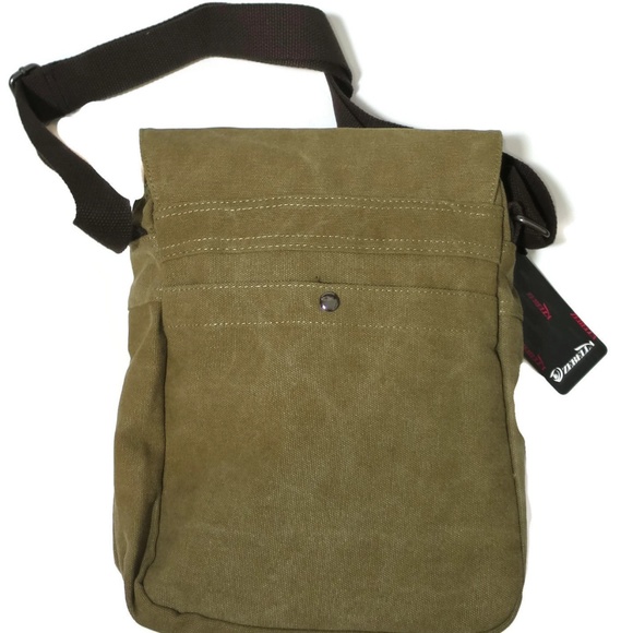 Canvas Messenger Bag Approx 12" x 10" ZEBELLA - Picture 3 of 8